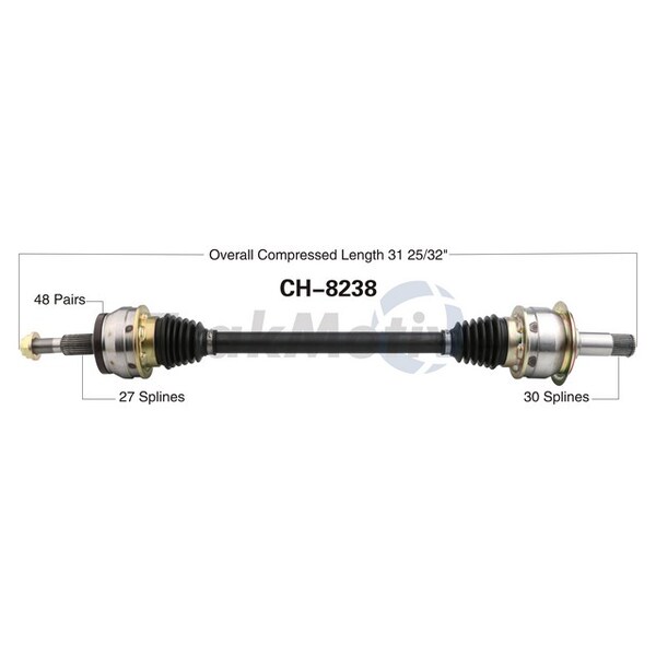Surtrack Axle Cv Axle Shaft, Ch-8238 CH-8238 - main